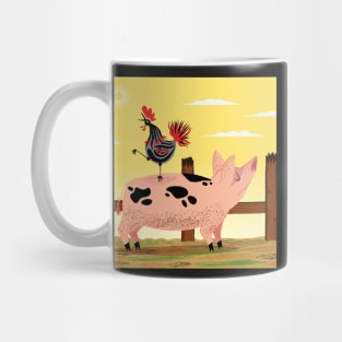 The Pig and The Rooster Mug